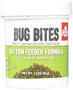 Fluval A6586 Bug Bites Bottom Feeder Granules 159 oz Small to Medium Fish