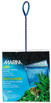 Marina 10Inch Fine Nylon Net with 14Inch Handle Blue
