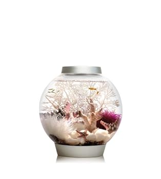 biOrb CLASSIC 15 Aquarium with LED Light  4 Gallon Silver
