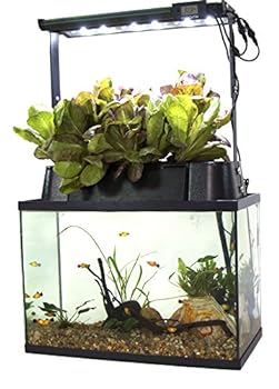 ECOLIFE Conservation ECOCycle Aquaponics Indoor Garden System with LED Light Upgrade